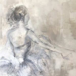 Original acrylic and charcoal on canvas art by Judith Williams