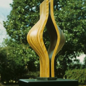 Original laminated wood sculpture using Gum and acrylic by David Engdahl