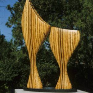 Original laminated wood sculpture using Yellow Pine, Poplar and acrylic by David Engdahl