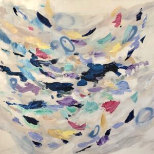 Jumpled By The Surf, Acrylic On Canvas 36"x36" by Judith Williams