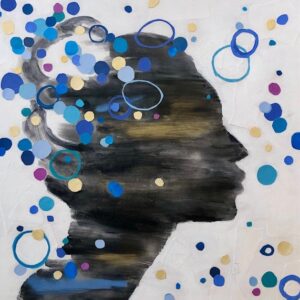 Woman of Many Colors Series-Tumbled by the Waves by Judith Williams